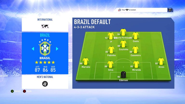 Фикс обновления сборной Бразилии